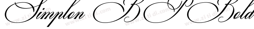 Simplon BP Bold Bold字体转换